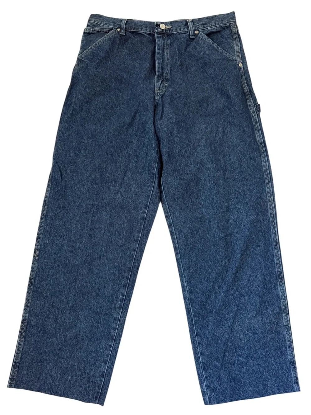 Wrangler NWT Carpenter Jeans Relaxed Straight 34x34 Raw Hem Cut to 31 Workwear